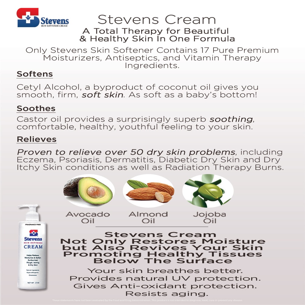 Stevens Unscented Skin Cream - Helps Relieve Eczema, Psoriasis and Dry ...